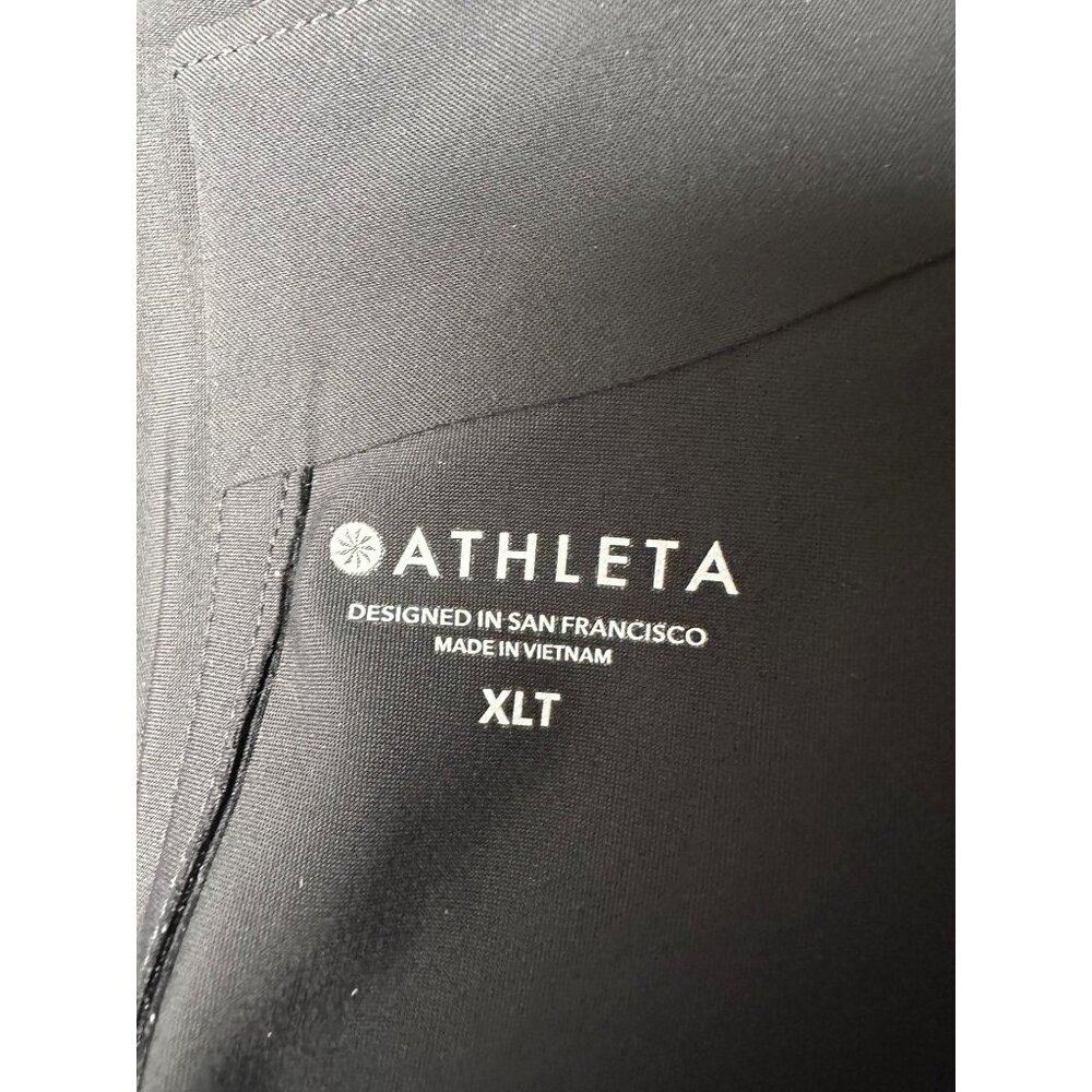 Athleta Sleeveless Stretch Mini Dress Black XL TALL High Neck Active Athleisure - Picture 3 of 11